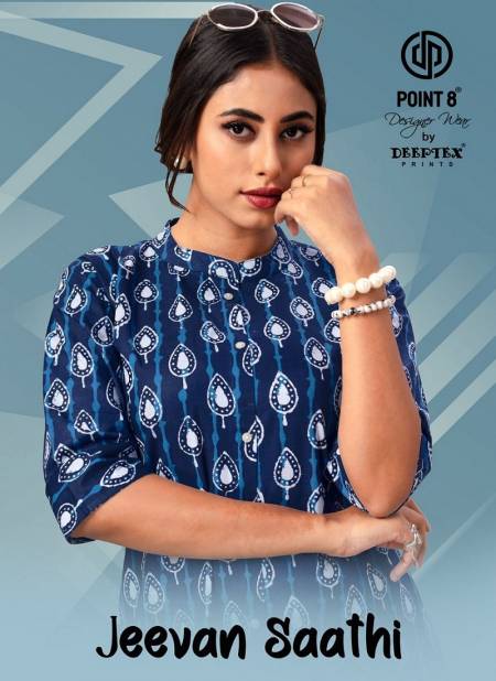 Jeevan Sathi Vol 1 By Deeptex A Line Cotton Printed Kurti Wholesale Shop In Surat