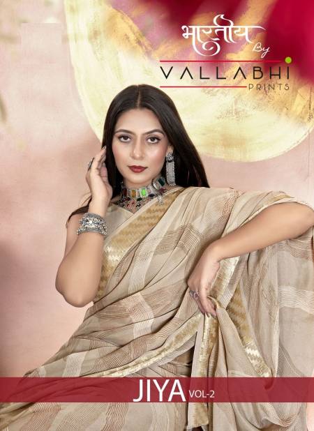 Jiya Vol 2 By Vallabhi Designer Georgette Sarees Wholesale Price In Surat