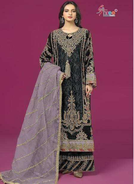 K 5073 By Shree Faux Georgette Pakistani Suits Wholesale Shop In Surat