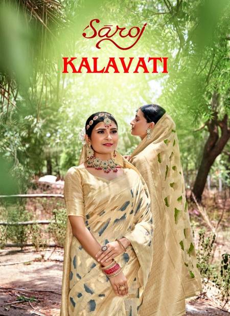 Kalavati By Saroj Heavy Linen With Heavy Rich Pallu Sarees Suppliers In India
