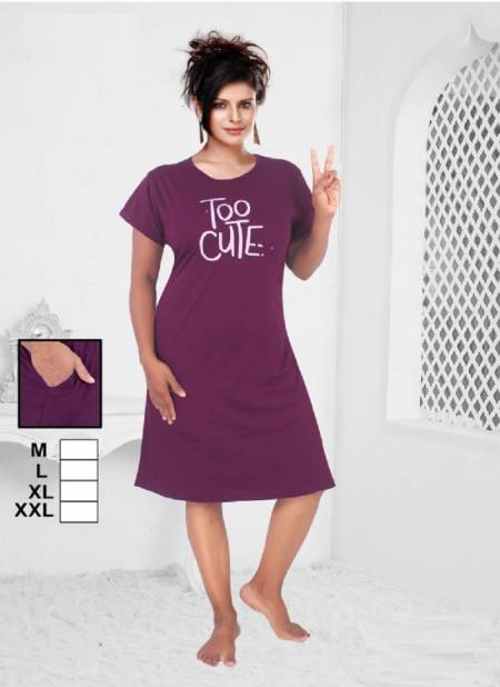 Kanika Long Top 101 To 110 Hosiery cotton Night Suits Collection
