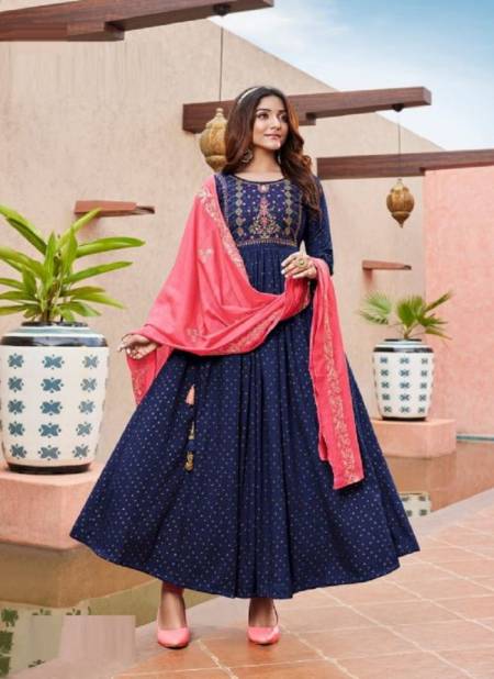 Karissa Anupama New Latest Designer Fancy Wear Gown With Dupatta Collection