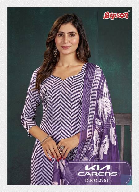 Kia Carens 2761 By Bipson Gold Printed Cambric Cotton Dress Material Wholesale Online
