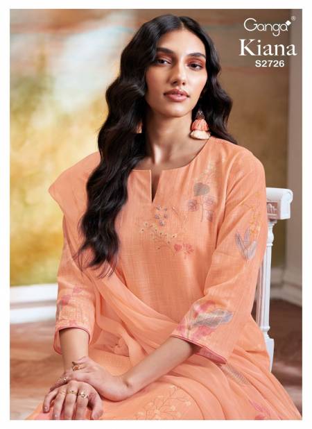 Kiana 2726 By Ganga Printed Premium Cotton Dress Material Wholesale Shop In Surat