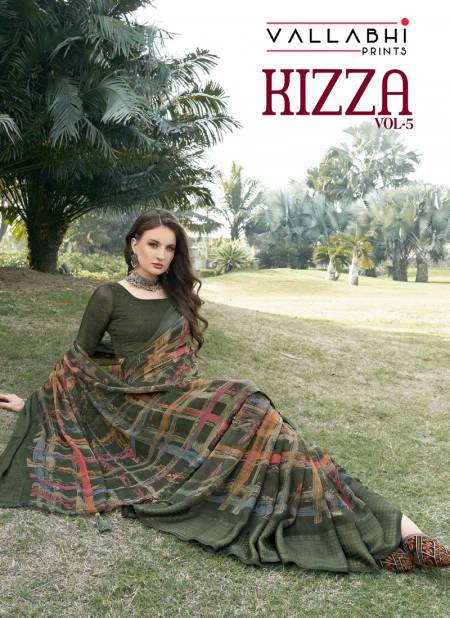 Kizza Vol 5 By Vallabhi Daily Wear Printed Georgette Sarees Wholesale Price In Surat