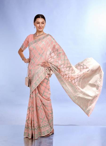 KL Tisha 307 Wedding Wear Linen Silk Sarees Wholesale Shop In Surat