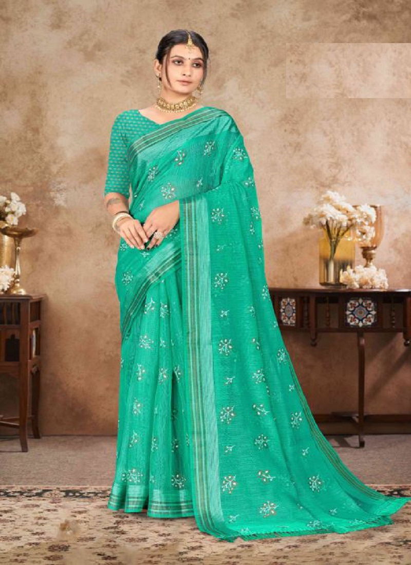 Koosa Cotton Vol 1 By Saroj Party Wear Sarees Catalog
