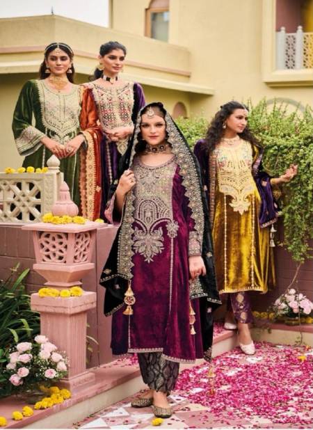 Kuch Khaas Vol 9 Heavy Viscose Velvet Designer Salwar Suits
