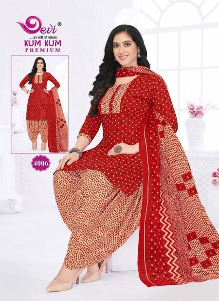 Kumkum Premium Vol 4 By Devi Printed Indo Cotton Readymade Dress Wholesale Price 