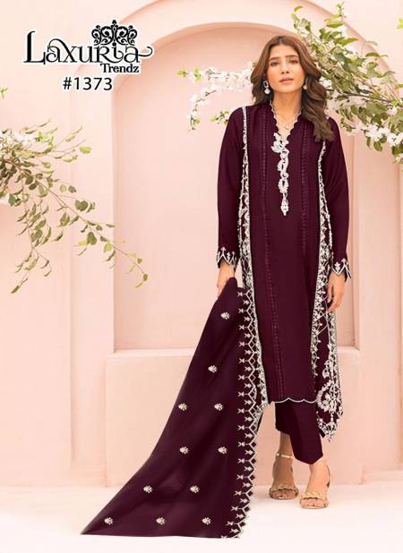 Laxuria Trendz 1373 Georgette Embroidery Readymade Suits Wholesale Price In Surat
