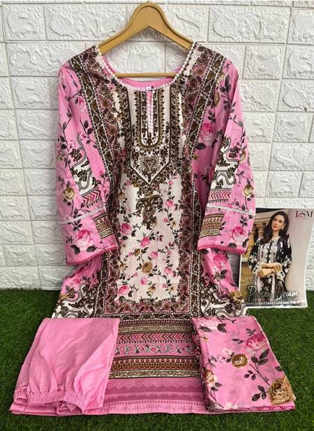 Lsm Parian Dream Vol 8 Lawn Cotton Pakistani Readymade Suits Wholesale Market In Surat
