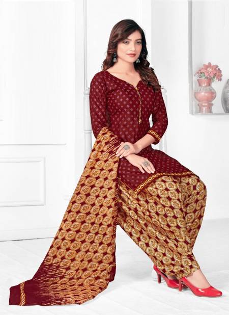 Madhav Fashion Patiyala Kudi 6 Cotton Printed Casual Wear Dress Material Collection
