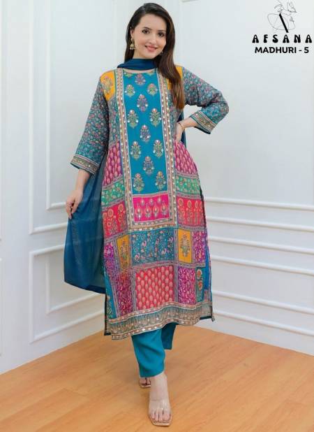 Madhuri 5 By Afsana Kurti With Bottom Dupatta Wholesalers Clothing Supplier In India