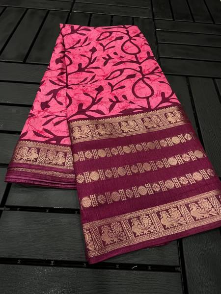 Mahira By Designer Batik Print Dola Silk Sarees Wholesale Price In Surat