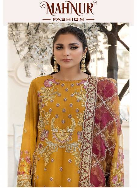 Mahnur Vol 40 Embroidery Georgette Pakistani Suits Wholesale Suppliers In Mumbai
