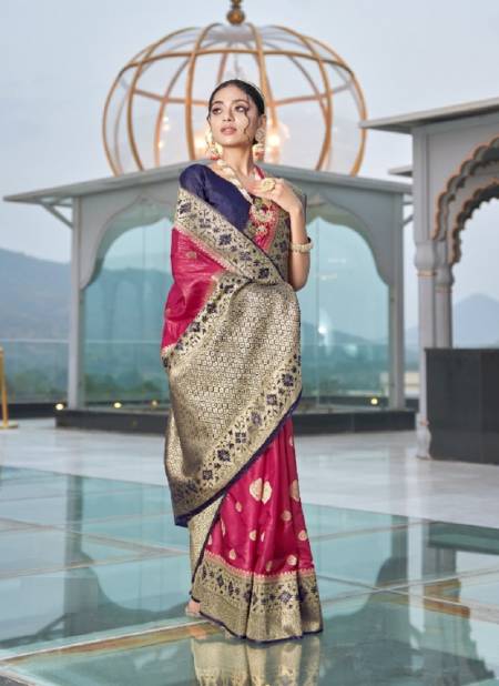 Majubaa Mahika Silk Latest Fancy Wedding Wear Organza Designer Saree Collection