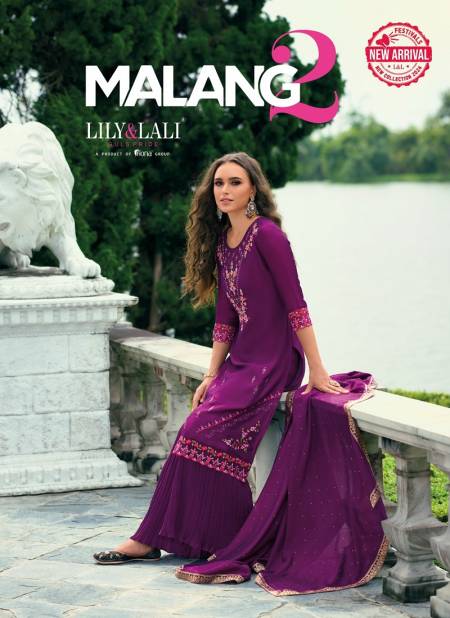 Malang 2 By Lily And Lali Vichitra Silk Embroidery Readymade Suits Wholesale Online