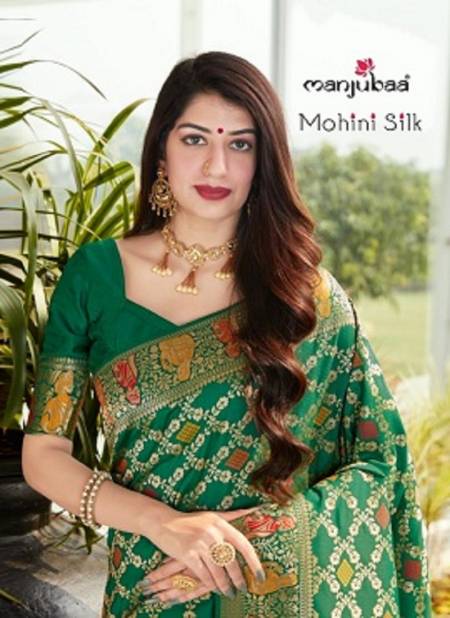 Manjubaa Mohini Latest Fancy Designer Soft Silk Festive Wear Silk Sarees Collection
