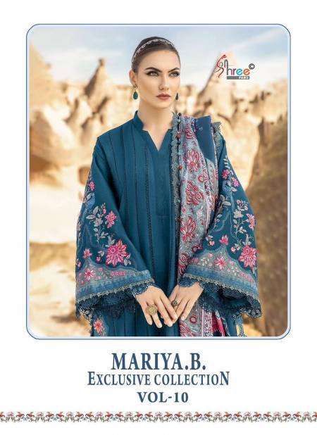 Maria B Exclusive Collection Vol 10 3385 To 3388 Rayon Cotton Pakistani Suits Wholesale Price in Surat
