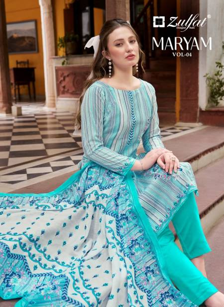 Maryam Vol 4 By Zulfat Pure Cotton Material Wholesale Shop In Surat