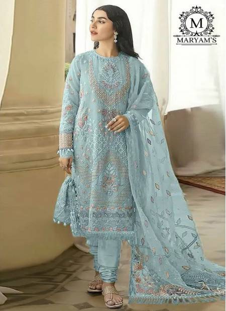 Maryams 173 Georgette Embroidered Pakistani Suits Wholesale Market In Surat