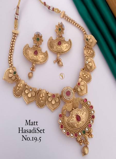 Matte Hasadi Necklace Set Mh 19 Wholesale Online
