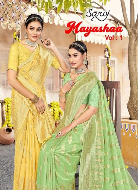 Mayashaa Vol 1 By Saroj Soft Silk Designer Sarees Wholesale Market In Surat