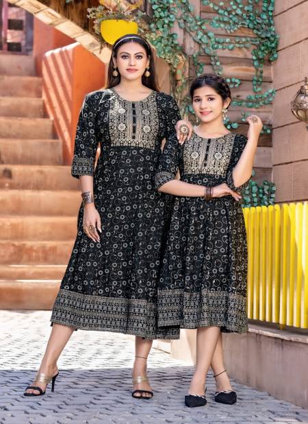 Me And Mom Vol 2 By Banwery Mother Daughter Printed Kurtis Catalog