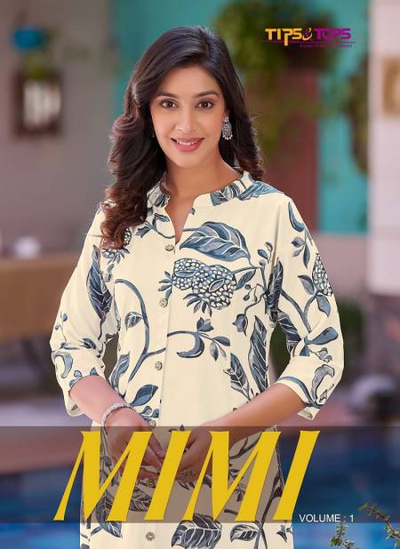 Mimi By Tips And Tops Rayon Printed Kurtis Wholesale Market In Surat