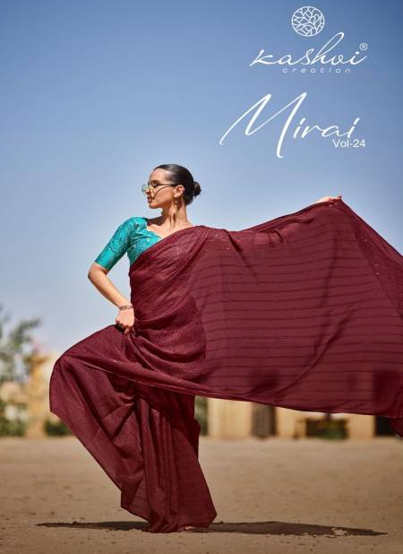 Mirai 24 By Kashvi Sequence Design Party Wear Sarees Wholesale Shop In Surat