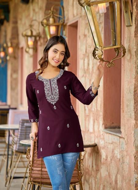 Nadiya By Rangmaya Embroidery Fancy Western Ladies Tops Manufacturers
