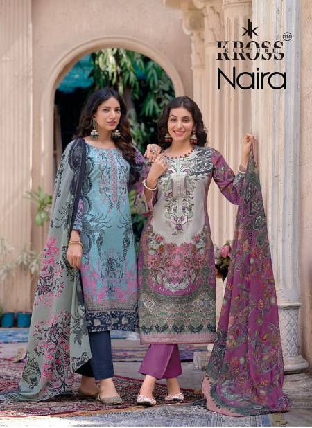 Naira By Kross Kulture Embroidery Cotton Pakistani Dress Material Wholesale Shop In Surat