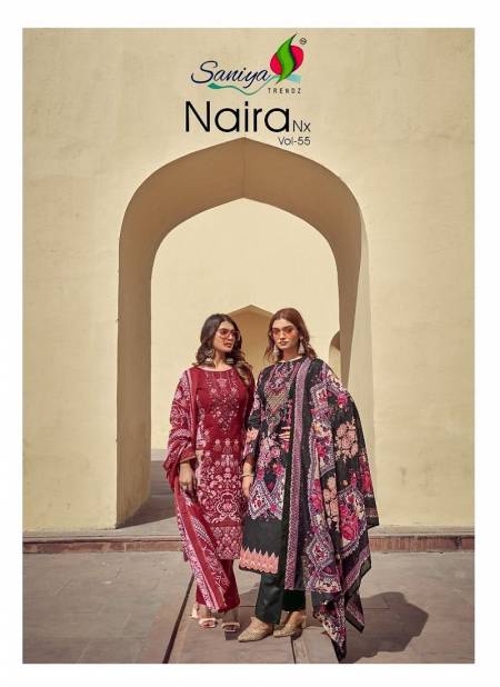 Naira Nx Vol 56 By Saniya Embroidery Cotton Pakistani Dress Material Wholesale Shop In Surat