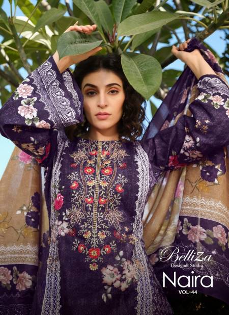 Naira Vol 44 By Belliza Printed Pure Cotton Dress Material Wholesale Market In Surat
