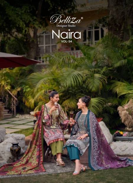 Naira Vol 54 By Belliza Pure Cotton Printed Dress Material Wholesalers In Delhi
