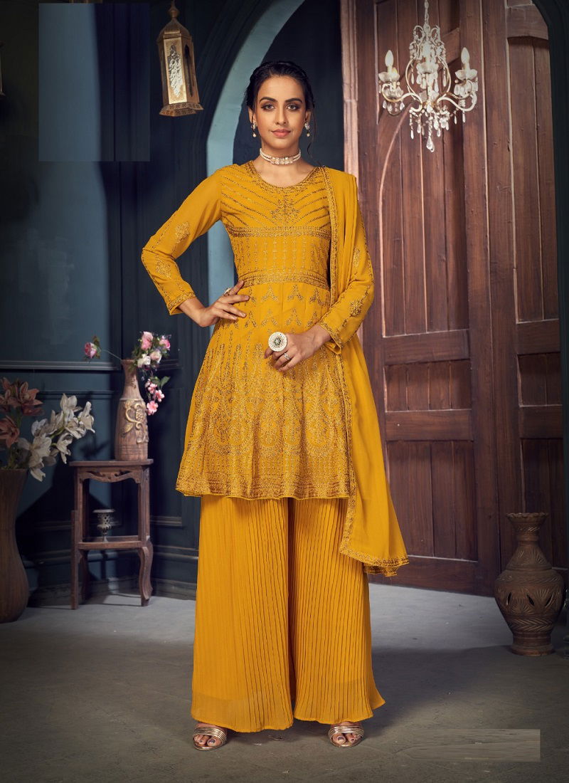 Nazneen Zaida 201 Series Heavy Festive Wear Georgette Designer Salwar Kameez Collection