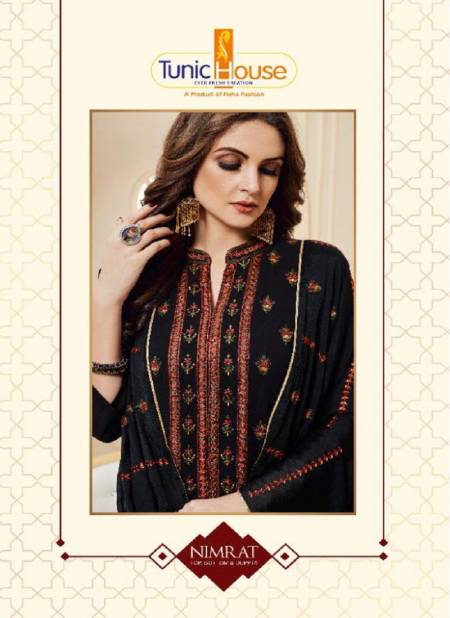 NEHA NIMRAT Fancy Festive Wear Georgetta with cotton inner Heavy embroidery in Kashmiri Style Readymade Salwar Suit Collection