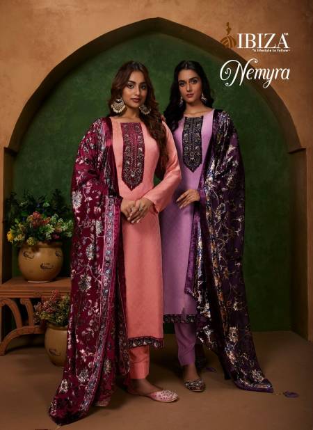 Nemyra By Ibiza Morcco Silk Jacquard Designer Salwar Kameez Wholesale Price In Surat	