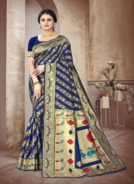 Mitra 3 New Fancy Wear Heavy Banarasi Silk Designer Saree Collection