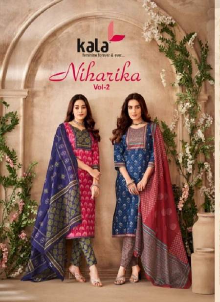 Niharika Vol 2 By Kala Printed Pure Cotton Dress Material Wholesale Market In Surat