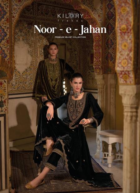 Noor E Jahan By Kilory Premium Velvet Embroidery Salwar Kameez Wholesale Shop In Surat