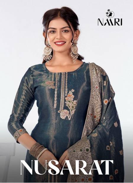 Nusarat By Naari Simer Jacquard Designer Salwar Suits Wholesale Price In Surat