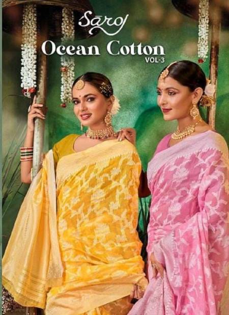 Ocean Cotton Vol 3 By Saroj Rich Pallu Designer Sarees Wholesale Clothing Suppliers In India