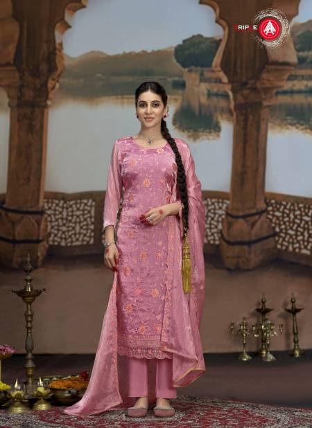 Oscar By Triple Aaa Silk Fancy Designer Dress Material Suppliers In India
