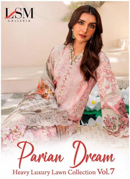 Parian Dream Vol 7 By Lsm Heavy Lawn Pakistani Dress Material Wholesale Price In Surat

