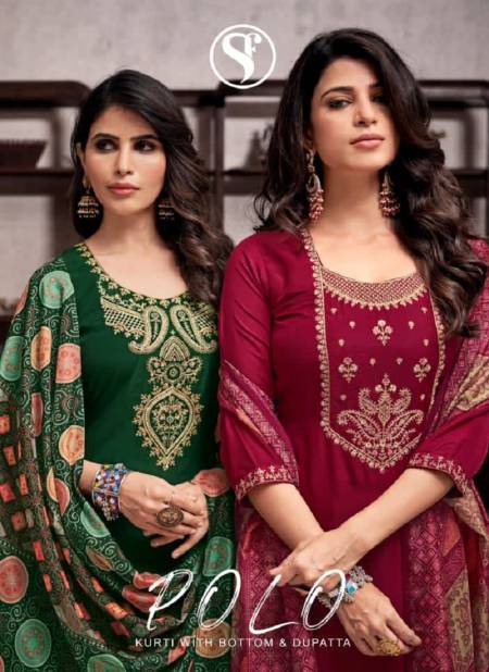 Polo By Sweety Fancy Embroidery Readymade Suits Wholesale Shop In Surat