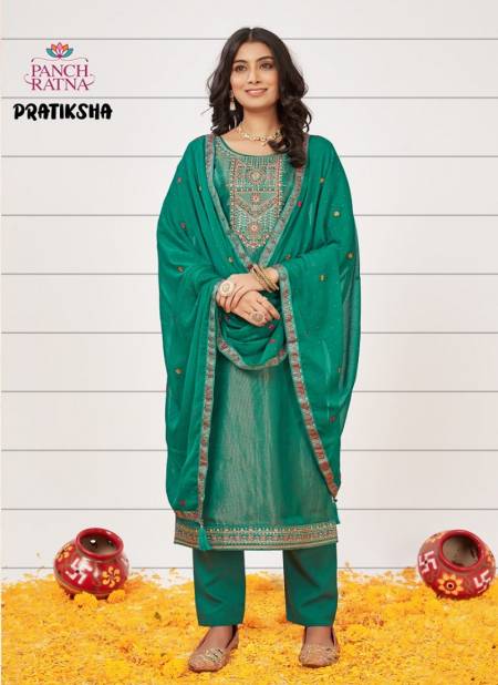 Pratiksha By Panch Ratna Sequence Organza Silk Designer Salwar Kameez Wholesale Online

