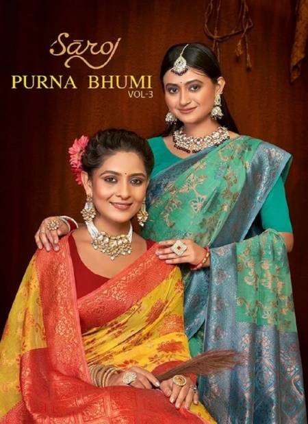 Purna Bhumi Vol 3 By Saroj Non Catalog Soft Cotton Sarees Wholesale Market In Surat With Price