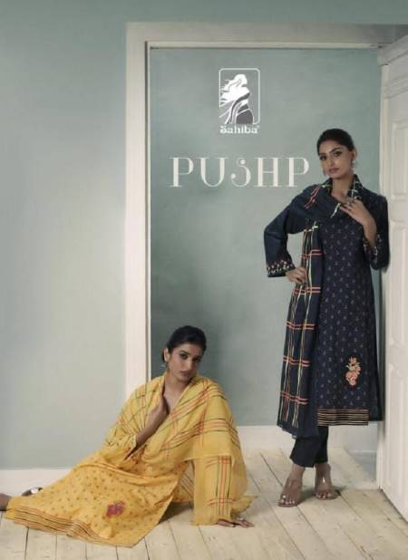 Pushp By Sahiba Printed Heavy Cotton Dress Material Wholesalers In Delhi
