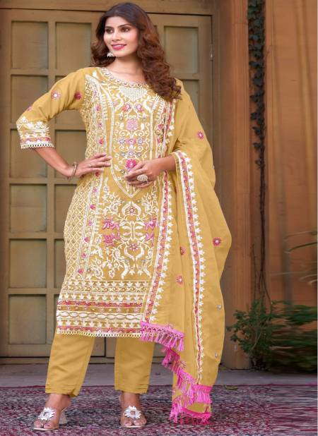 R 1157 Ramsha Embroidery Organza Pakistani Suits Wholesale Price In Surat